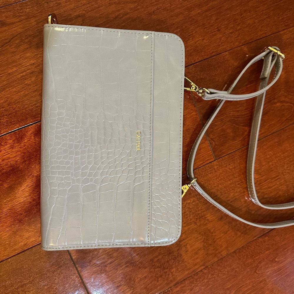 Calpak Croc Wallet-Iris